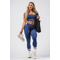 Топ Nebbia Shaping Crop Top FLOW SEAMLESS Blue 499