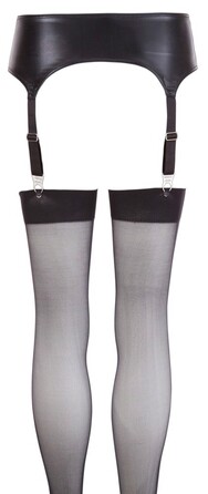 Набор пояса и чулок Black Level черный, S