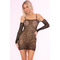 СУКНЯ BAD INTENTIONS FISHNET DRESS BLACK, OS