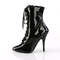 Черевики Pleaser на шнурівці Boots Seduce-1020, 5 дюймів, чорні, з блискавкою збоку