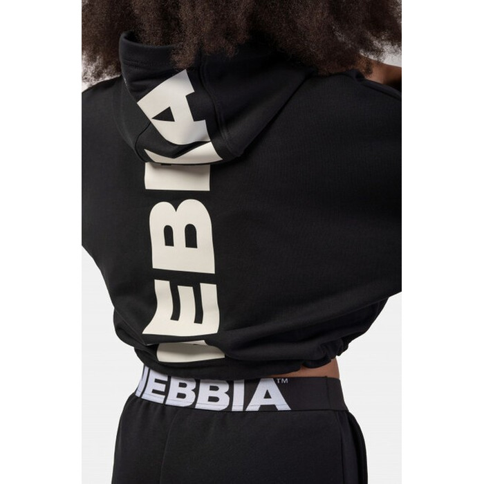 ХУДІ LOOSE FIT CROP HOODIE ICONIC BLACK 421