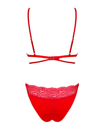Сексуальный комплект Obsessive Diyosa set 2-pcs red XS/S