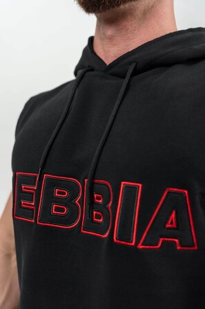 Безрукавка Nebbia Sleeveless Hoodie Sweatshirt IRON BEAST Black 710