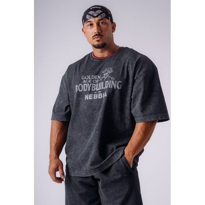 Футболка NEBBIA x Olympia Heavyweight Cotton T-Shirt Black 941