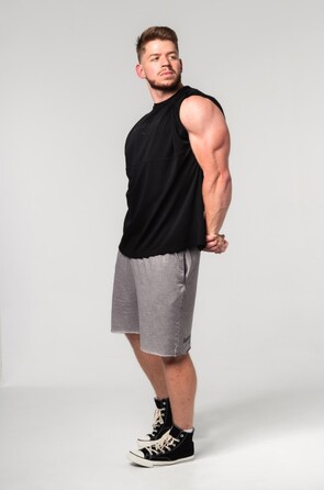 Шорты Nebbia Washed-off Gym Sweatshorts NO BS Light Grey 367