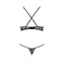 Комплект белья QUENTRIS BIKINI black S/M - Passion