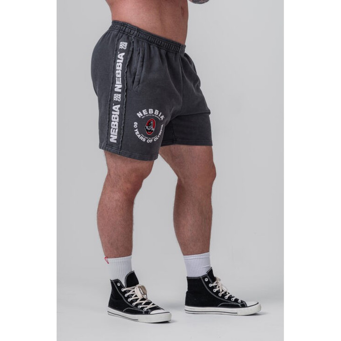 Шорти Nebbia Washed Sweat Shorts LEGEND Black 786