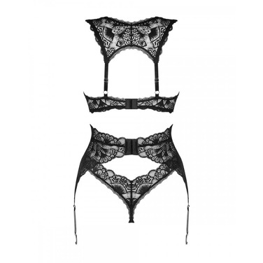 Мереживний комплект сексуальної білизни XS/S Donna Dream Obsessive, 3 предмети