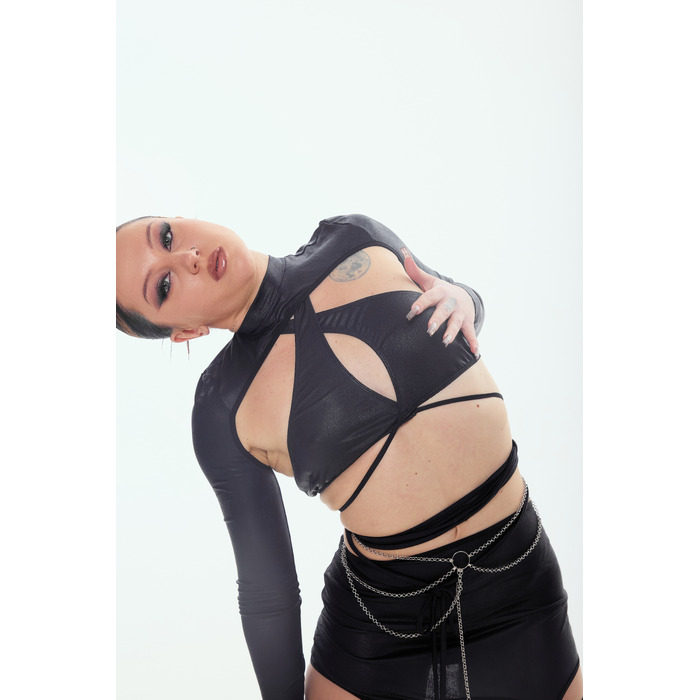 VEIL sleeves Black mesh_ чорна сітка