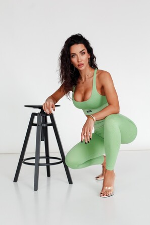 Леггинсы Ryderwear Honeycomb Scrunch Seamless Leggings - Sage