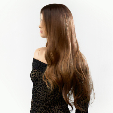 Перука довга хвиляста омбре Fetish Hair перехід з темно-русого в світло-русявий, 70 см