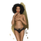 Сексуальні трусики Penthouse Adore me black(L/XL)
