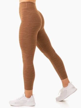 Леггинсы Transform High Waisted Leggings - Chocolate Zebra