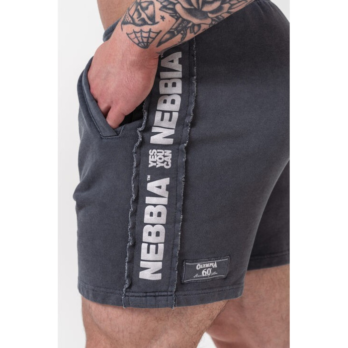 Шорти Nebbia Washed Sweat Shorts LEGEND Black 786