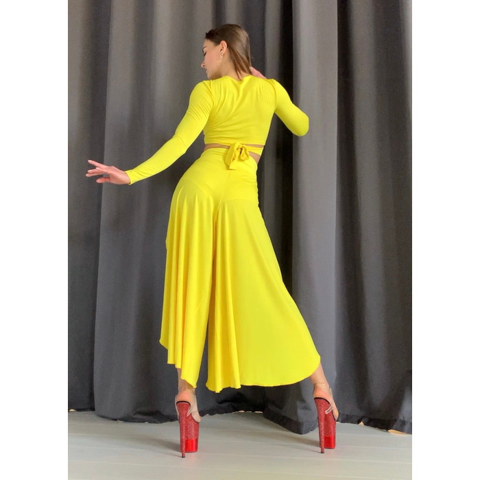 FLY CULOTTES — Повітряні Кюлоти Для Pole Dance, Contemporary Та Сценічних Виступів - жовтий