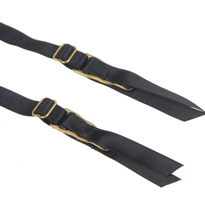 Черные эластичные трусики Star Night и пояс для чулок с высокой талией