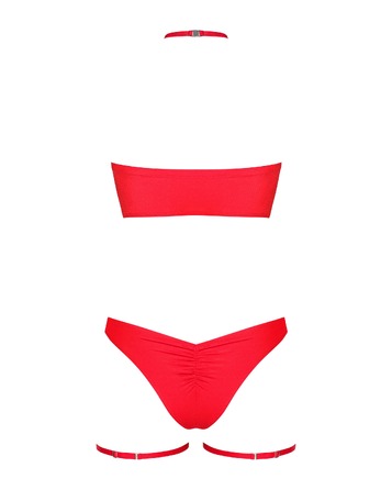 Новорічний костюм Obsessive Kissmas set червоний, L/XL