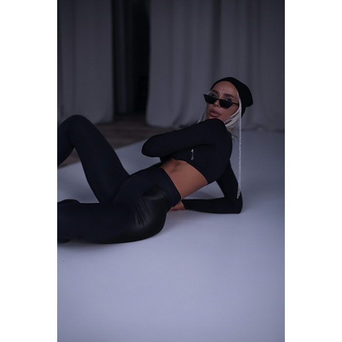 Легінси Fitzona Black Legging With Shiny Black on the Back