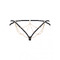 Трусики стрінги з ланцюжками Obsessive Pantheria thong black L/XL