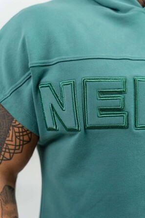 Безрукавка Nebbia Hooded T-shirt Gym Rag top CHAMPION Green 706