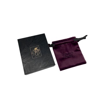 Пестисы с горным хрусталем и цирконием UPKO Luxury Baroque с итальянской кожи, черного цвета