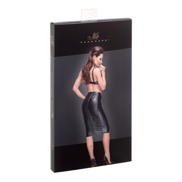 Юбка с декоративными складками F177 Noir Handmade XL