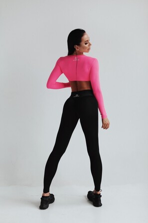 ТОП PINK TOP WITH LONG SLEEVE AND TIE