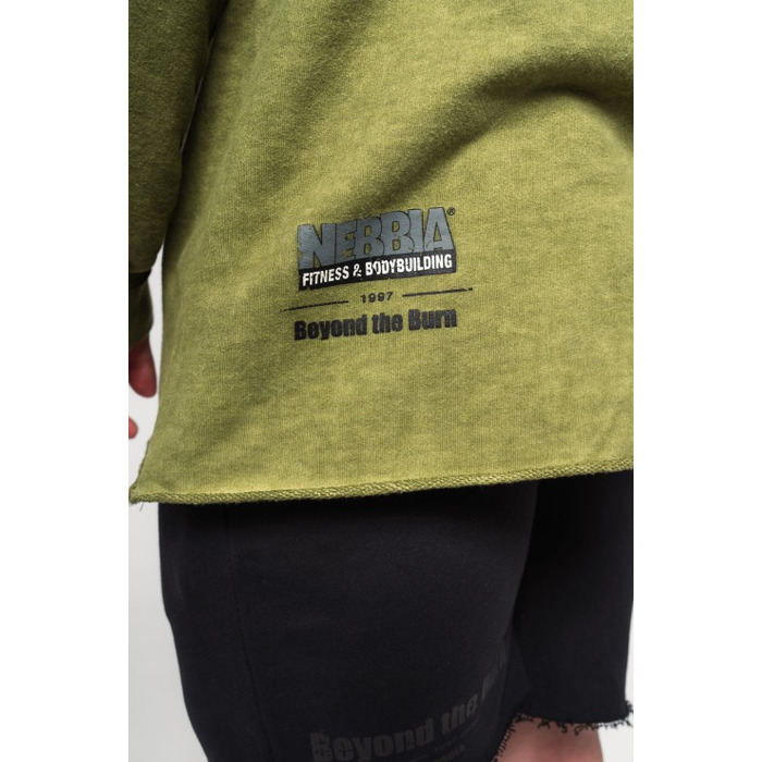 Худі Nebbia Washed-off Oversized Pullover Hoodie NO BS Green 371