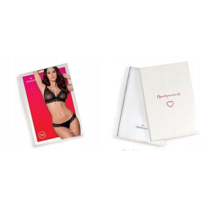 Боди Obsessive Elisetta Black S/M