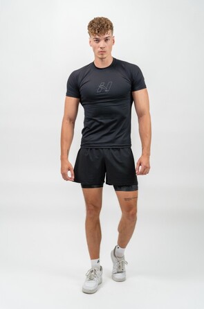 Футболка Nebbia Workout Compression T-shirt Endurance Black 346