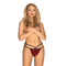 Трусики Obsessive Sugestina Bordeaux-Black S/M