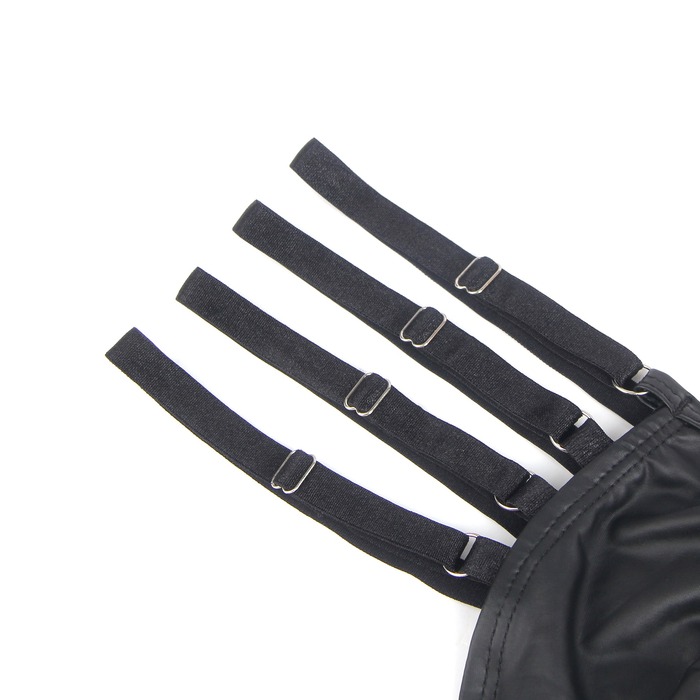 Стринги мужские черные STAR Night с регулирующими резинками по бокам, L