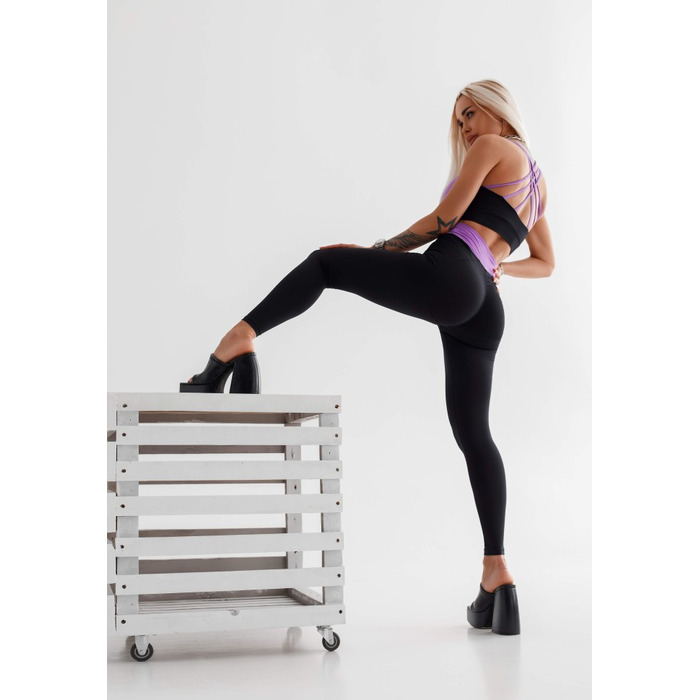 Легінси High Waisted Designer Leggings SIGNATURE Black 463