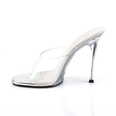Шлёпанцы Gala-01, каблук 4 1/2 дюйма, прозрачные