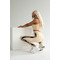 ЛЕГІНСИ BEIGE LEGGINGS WITH CUSTOM ELASTIC