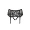 Пояс для панчіх чорний Obsessive Behindy garter belt black L/XL