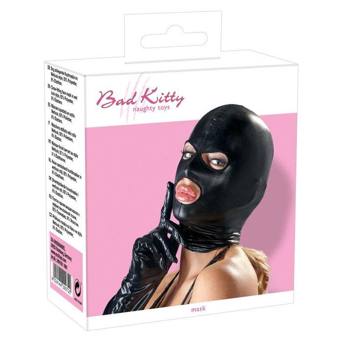 Маска черная Bad Kitty Naughty Toys Mask