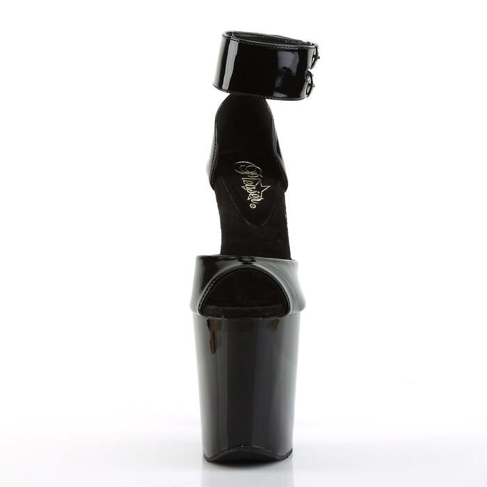 Босоножки Xtreme-875, каблук 8 дюймов, 4-дюймовые босоножкии с PF, черные