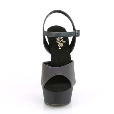 Босоніжки Delight-609REFL *6-дюймовий каблук, 1 3/4-дюймовий ремінець на щиколотці з світловідбиваючим ефектом, зелений/чорний