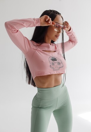 Топ Fitzona Rose Top With Long Sleeve and Detail on Chest