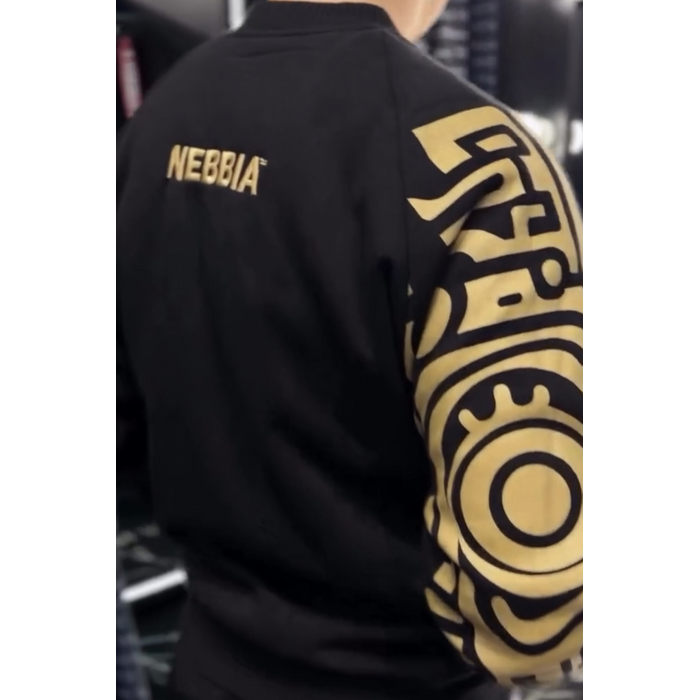 Бомбер Nebbia Gold Heritage Bomber – Black 717