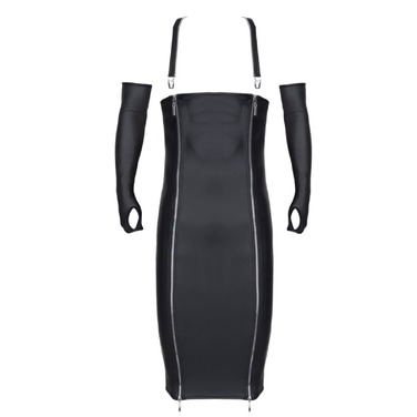 Комплект мужской для кросс-дрессинга Regnes Fetish Planet платье с бретельками и перчатки с молниями