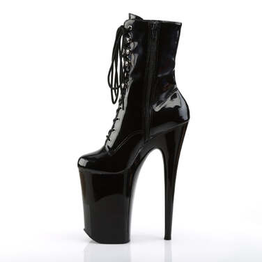 Ботильоны Infinity-1020 с каблуком 9 дюймов и шнуровкой спереди 5 1/4 дюйма, черные