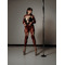 FRAME LEGGINS Burgundy mesh_ сітка бордо