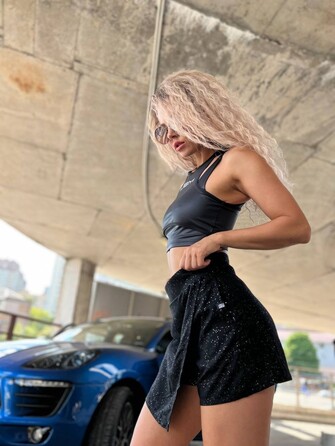 Шорты-юбка Labellamafia Shorts Saia Black Night 21328