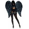 Крила ангела з пір'я Leg Avenue Black Feather Wings - Hvit