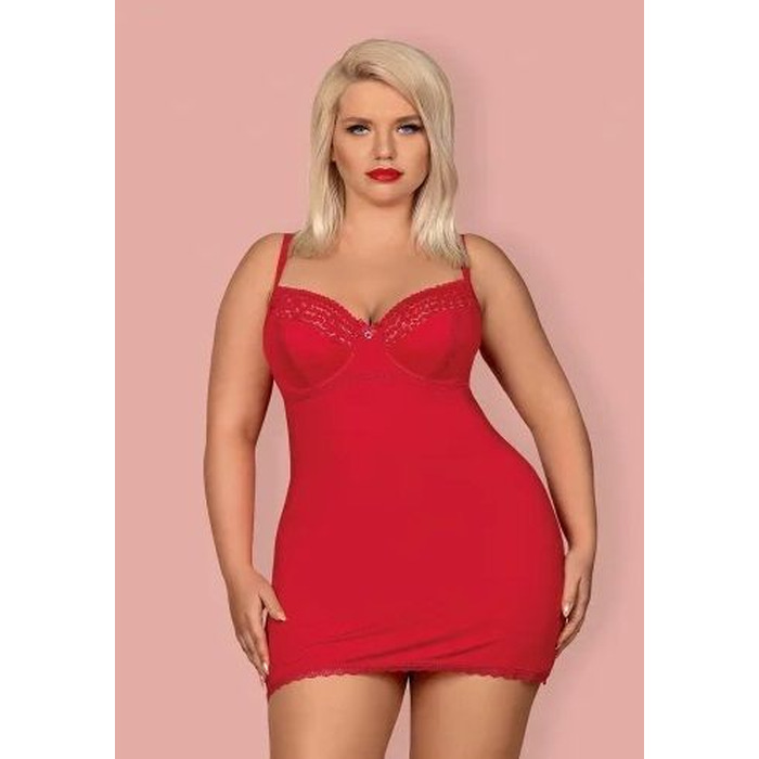 Пеньюар Obsessive XXL JOLIEROSE chemise