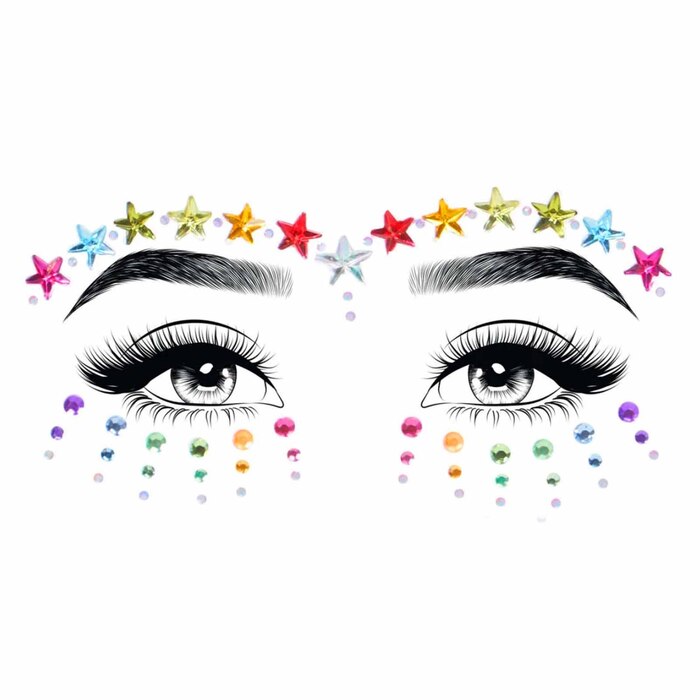 Алмазная наклейка Leg Avenue Jovi face jewels sticker O/S