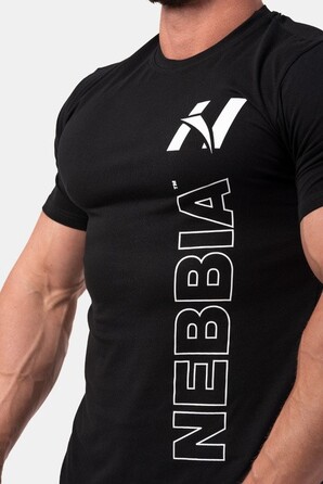 ФУТБОЛКА VERTICAL LOGO NEBBIA T-SHIRT BLACK 293