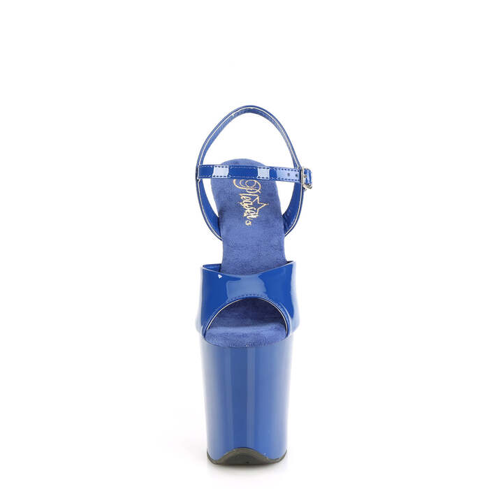 Босоніжки Flamingo-809 на підборах 8 дюймів, босоніжки з ремінцем на щиколотці 4 дюйми, сині